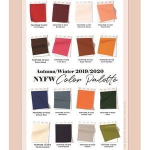 Fall/Winter 2019/2020 Color Trends